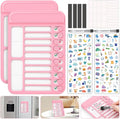 Audab 2Pcs Dry Erase Chore Chart for Kids, Magnetic Checklist Board, My Chores Slider Chart to Do List Board, Routine Reward Chart Schedule Board Task Tracker for Home Refrigerator, Wall, Desk (Pink)