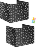 Black 2-Pack Desk Dividers for Students, Waterproof Plastic Study Carrel Divider, Durable Testing Dividers for Classroom Teacher Supplies, Easy to Clean Privacy Shield Folder Boards for Student Desk