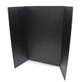 Flipside Products 36” x 48” Project Boards for Presentations, Science Fair, School Projects, Event Displays and Trifold Picture Board, Proudly Made in USA - Black - 24 Pack