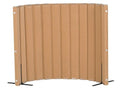 Angeles, Quiet Divider with Sound Sponge 48" x 6' Wall in Natural Tan, Free-Standing Classroom Partition for Enhanced Classroom Productivity and Noise Reduction