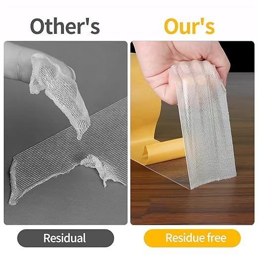 KAIYUER Thin Double Sided Rug Tape Heavy Duty,2" x 66 FT,Carpet Tape for Rug Fixed,Wall,mats and Woodworker, Super Sticky Cloth Tape,Residue Free