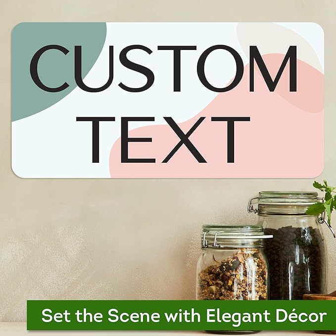 Custom Sign, Custom Street Sign, 11 Font Colors, 13 Font Styles, 4 Hole Options, 22 Sizes, 6x12 Inches, Rust Free DiBound, Fade Resistant, Made in USA by My Sign Center (Minimalist)