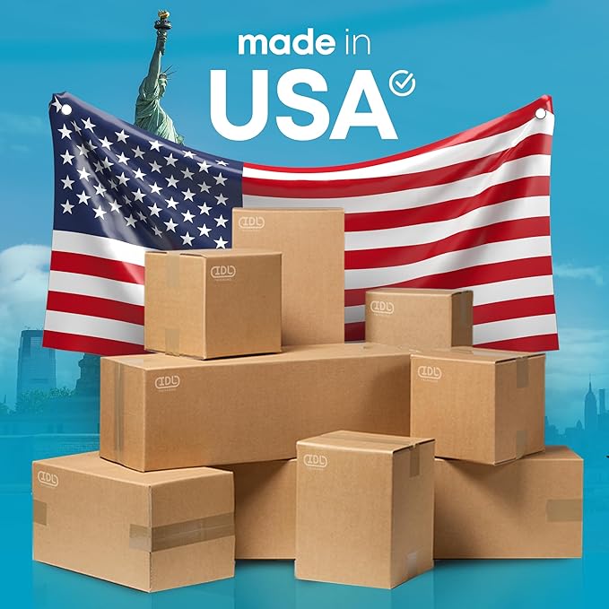 IDL Medium Moving Boxes 16x8x8 inches (10-Pack) - Extra Strength 200 lb vs Regular Box - Corrugated Cardboard Boxes for Moving and Delivering