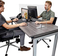 OBEX Acrylic Free Standing Screen, Divider for Desk Privacy Home & Office Partitions for Table Top Workstation, Portable Cubicle Panel for Work, 18" x 48", Clear