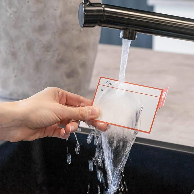 PATboard Scrum Board and Kanban Board - 16 Task Cards Medium - with nanocups® for Glass - Black