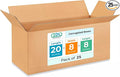 Long Shipping & Moving Boxes 20"L x 8"W x 8"H (25-Pack) - Extra Strength 200 lb vs Regular - Corrugated Cardboard Boxes for USPS/UPS/FEDEX - Box for Shipping - Packaging Box by IDL Packaging