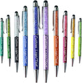 Yucold Customized Pens with Name/Logo - Touch Screen Stylus Ballpoint Pen, Perfect for Weddings, Business & Personalized Gifts (Multicolor,300)