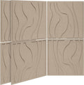 BUBOS Large Acoustic Panels, 6-Pack Soundproof Wall Panels Thickened 23.6 x 23.6 Inches, Self-adhesive Sound Absorbing Panels Decorative for Recording Studio Office Home Theater, Camel