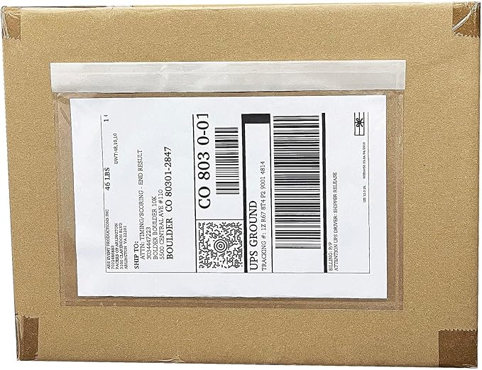 (1200 Pack) BEUYI Clear 9.5'' x 6.7'' Packing List Envelopes, Adhesive Shipping Label Pouches/Sleeves, Easily Fits Half of Letter-Size Paper