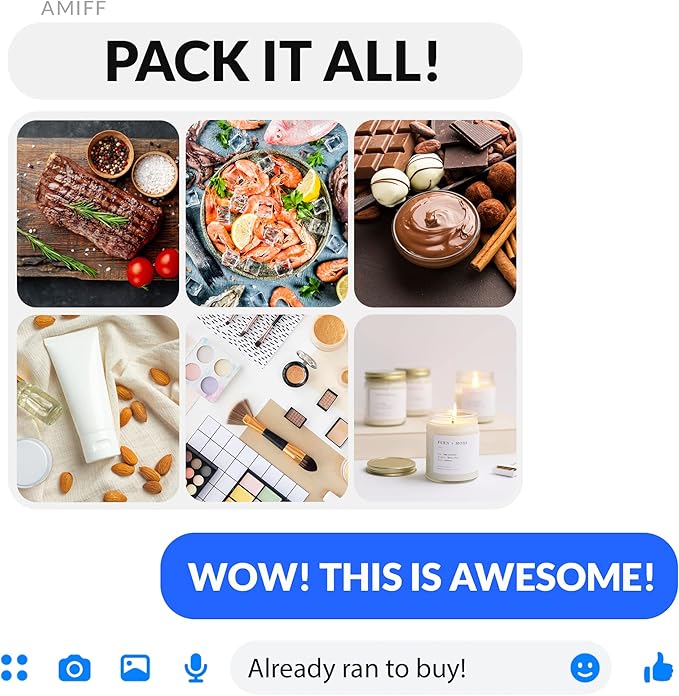 Amiff Silver Thermal Bubble Mailer, 18 x 22 Inches. 50 Pack Metallic Bubble Mailers. Self-Seal Insulated Mailers for Cold Shipping. Padded Envelopes Waterproof. Thermal Bag for Food, Cosmetics