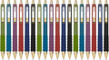Linbsunne Ballpoint Pens Black Medium Point 1mm Pen with Super Soft Grip Ball Point Pen for Men Women Retractable Pens (Vintage-18 pcs)