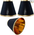 TAaMTYH small lamp shade chandelier shades set of 3，Fabric Lampshade for Wall Lamp，chandelier shades，small table lamps，For Cutting Edge bulbs, Clip-on Fitter Lampshade，3" X 6" X 5"