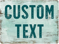 Custom Sign, Custom Street Sign, 11 Font Colors, 13 Font Styles, 4 Hole Options, 22 Sizes, 36x48 Inches, Rust Free DiBound, Fade Resistant, Made in USA by My Sign Center (Shabby Chic)