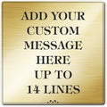 Custom Sign, Office Sign, Business/Office Name Plates for Doors/Wall, Indoor/Outdoor, 12x12 inch, 18 Colors, (Prestige) Made in USA by My Sign Center