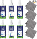 Dansib 6 Pack Whiteboard Cleaner Spray 8.5oz Dry Erase Board Cleaner with 4 Cloths Non Toxic Dry Erase Cleaner Removes Stubborn Marks from Whiteboards